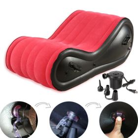Lazy Inflatable Bed Foldable Single (Option: Sofa inflator pump-220V US)