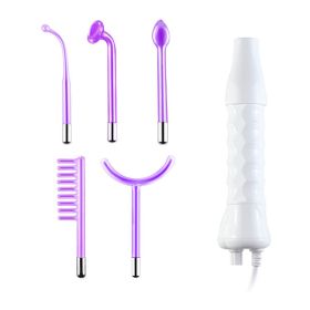 Beauty Instrument 5-piece Set Of Current Comb Stick Red Purple Blue Light (Option: Purple-AU)